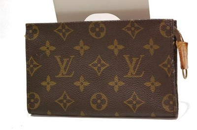 Auth LOUIS VUITTON Monogram Bucket PM Accessory Pouch AR0996 0802a | eBay US