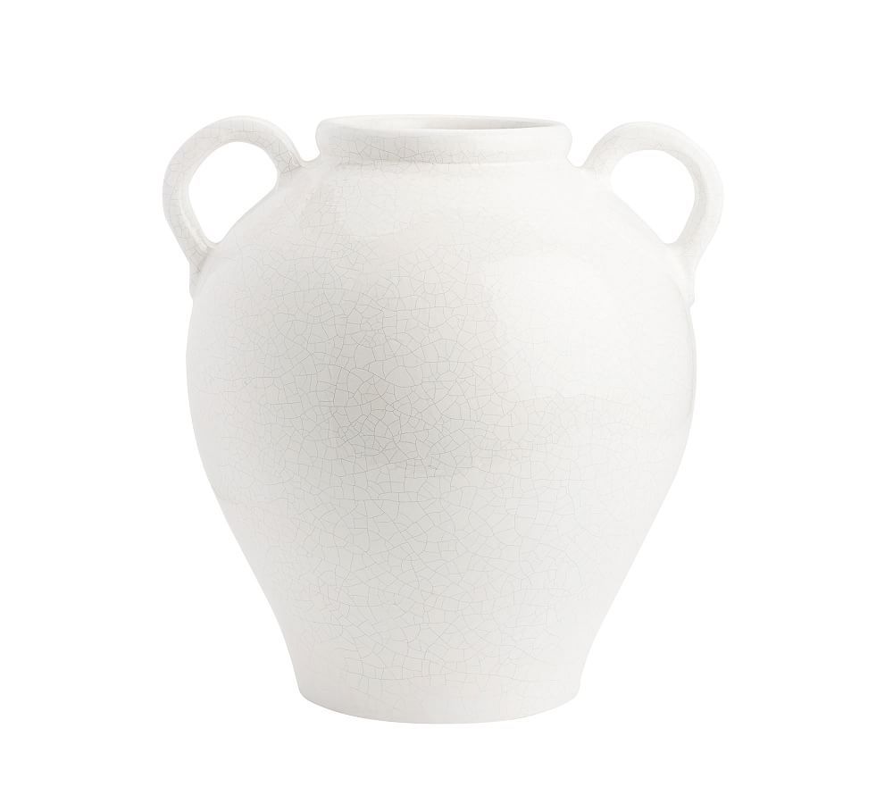 Salton Vase, White - Large Double Handle | Pottery Barn (US)