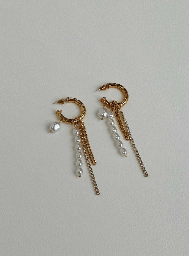 Lorentz Earrings Gold | Princess Polly US