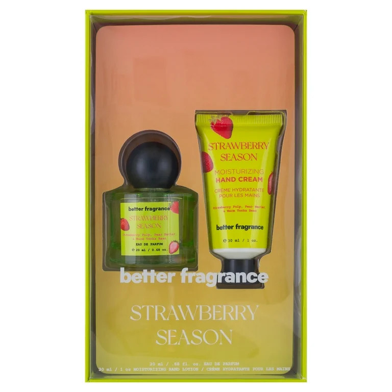 Better Fragrance Strawberry Season 2 Piece Women's Perfume and Lotion Set | Walmart (US)