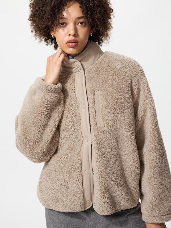 Fleece Stand Collar Jacket | UNIQLO (UK)