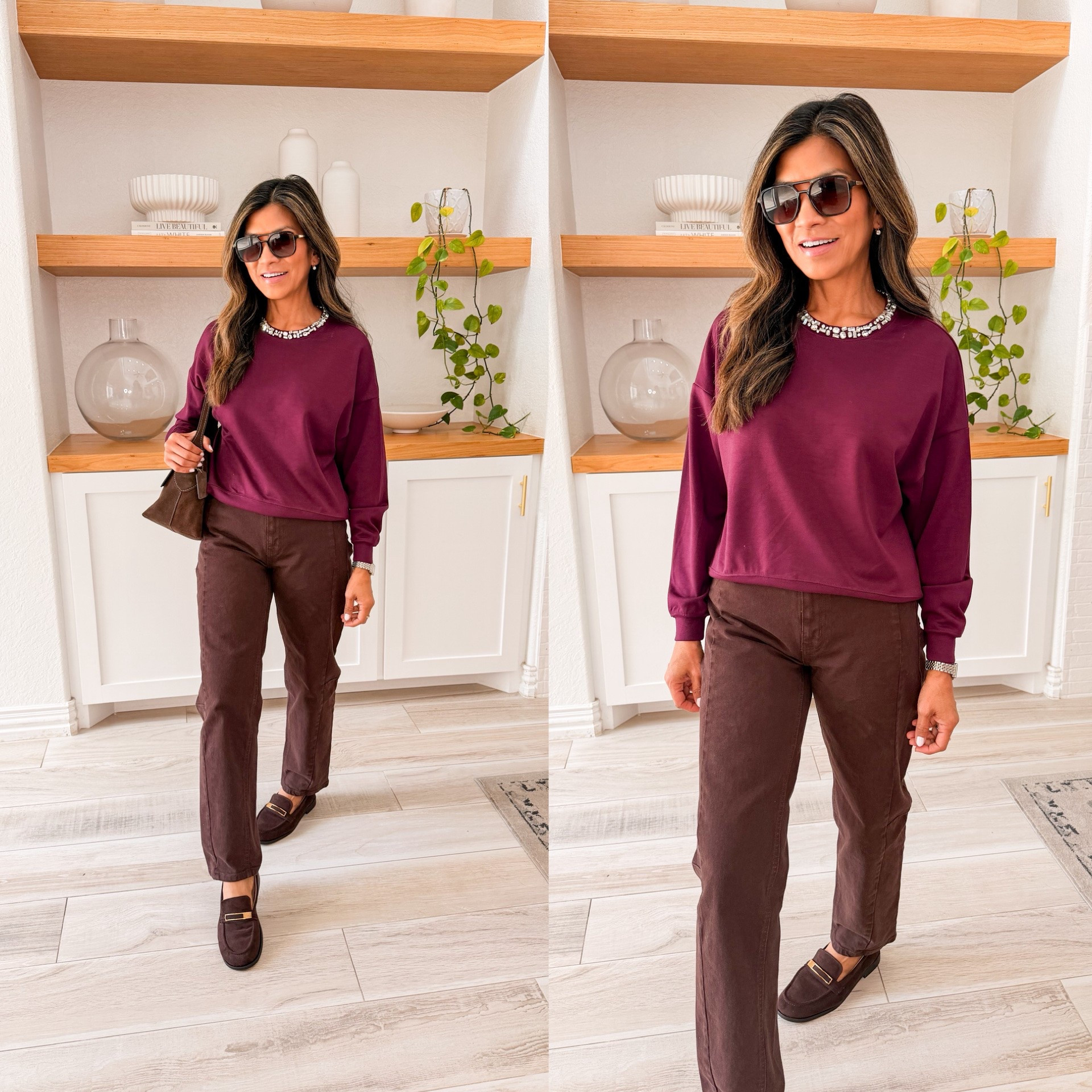 I’m 5’2” 118#ish for reference 
Sweater in size small tts.
Jeans in size O- I sized down. If you want a looser fit stay tts.
Shoes fit tts.
Coach Bag is the Dark Chocolate.
Walmart style, Walmart Finds, fall outfit, fall fashion, jeans, petite friendly, over 50 style, midlife fashion, petite fashion,midlife women, affordable fashion, fashion over40

#LTKOver40 #LTKPetite #LTKmomlife