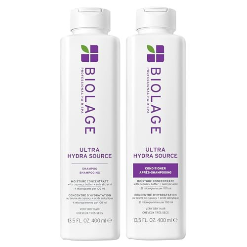 Biolage Ultra Hydra Source Shampoo & Conditioner Set | Anti-Frizz Deep Conditioner Renews Hair's Moisture | For Very Dry Hair | Silicone-Free | Vegan | Amazon (US)