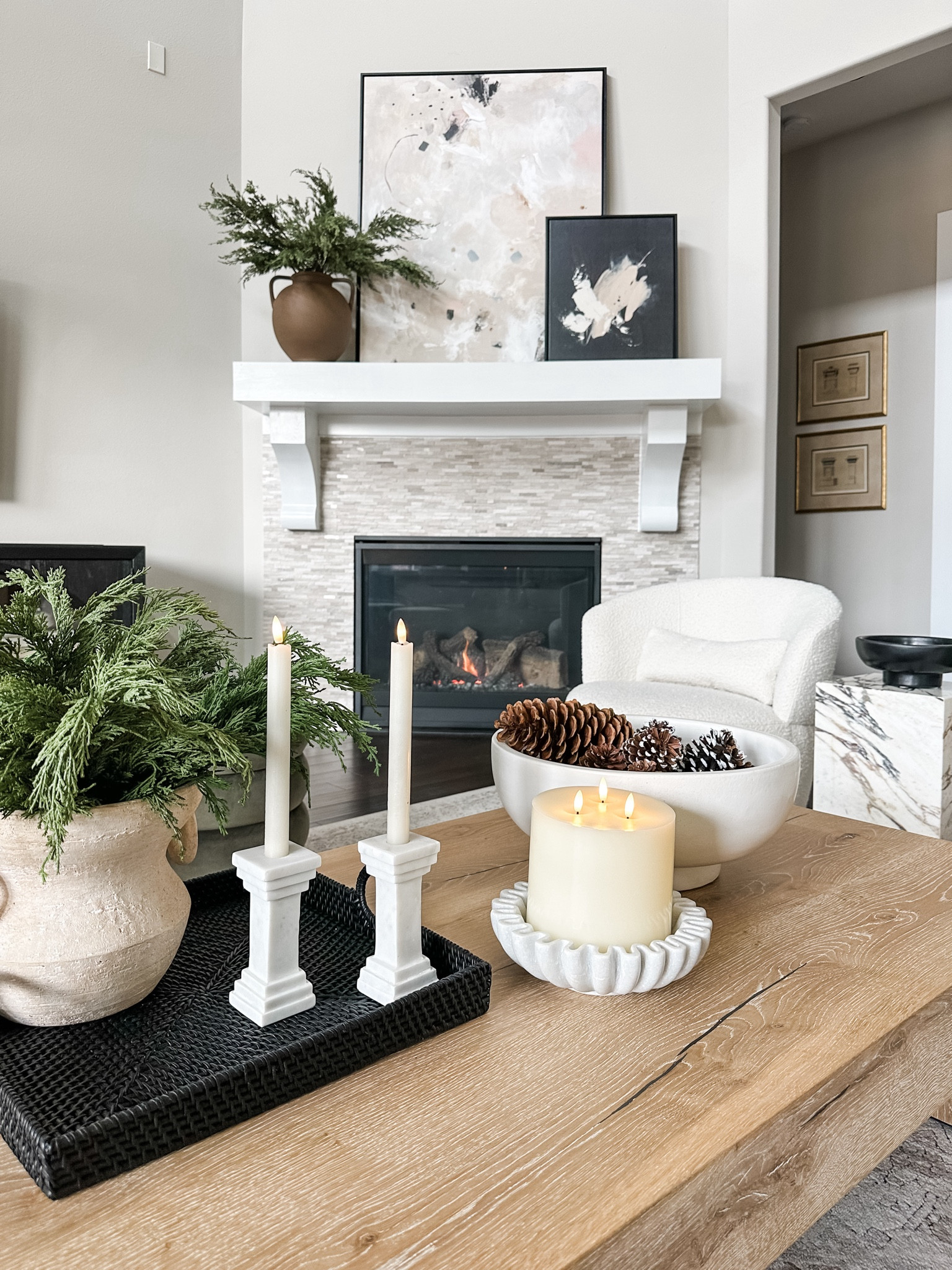 Lots of questions regarding my Lindsey Letters art on my fireplace mantel. This living room view is linked here. 

#LTKhome #LTKstyletip