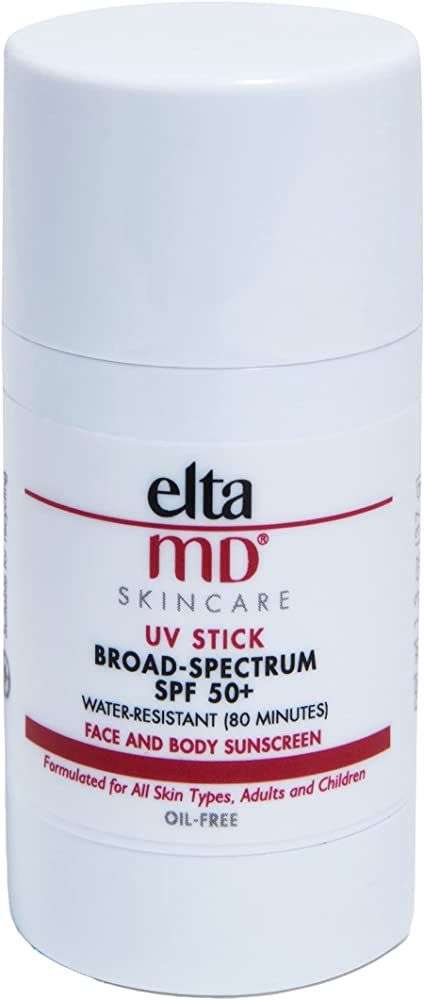 EltaMD UV Stick Sunscreen, Broad Spectrum Sunscreen Stick with SPF 50+, Mineral Face Stick Sunscreen | Amazon (US)