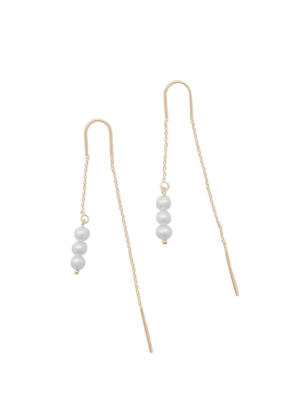 Iris Earrings in White | Over The Moon