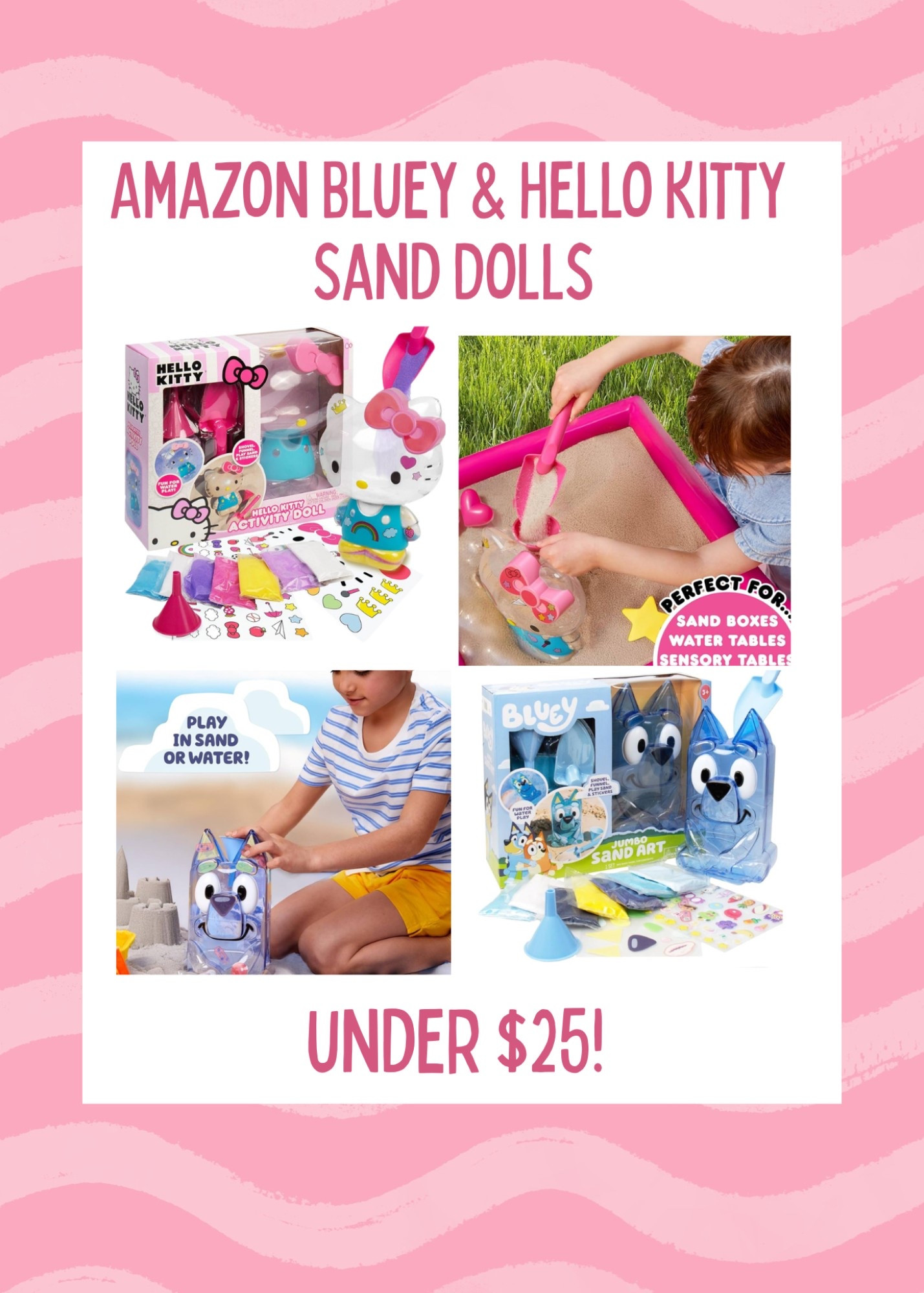 How cute are these sand dolls!?! I’ve been looking for a dupe to the Sandy beach doll bc I just can’t bring myself to spend $75 on one. These are on Amazon for under $25! How fun!!!

#LTKSeasonal #LTKKids #LTKSummerEdit