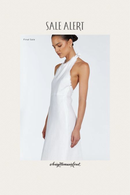 Resort wear 
Sale halter dress in Linen under #50

#LTKover40 #LTKsalealert #LTKstyletip