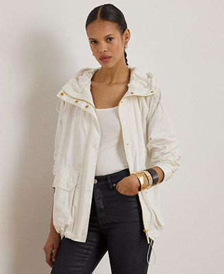 Women's Hooded Windbreaker Jacket | Macy's