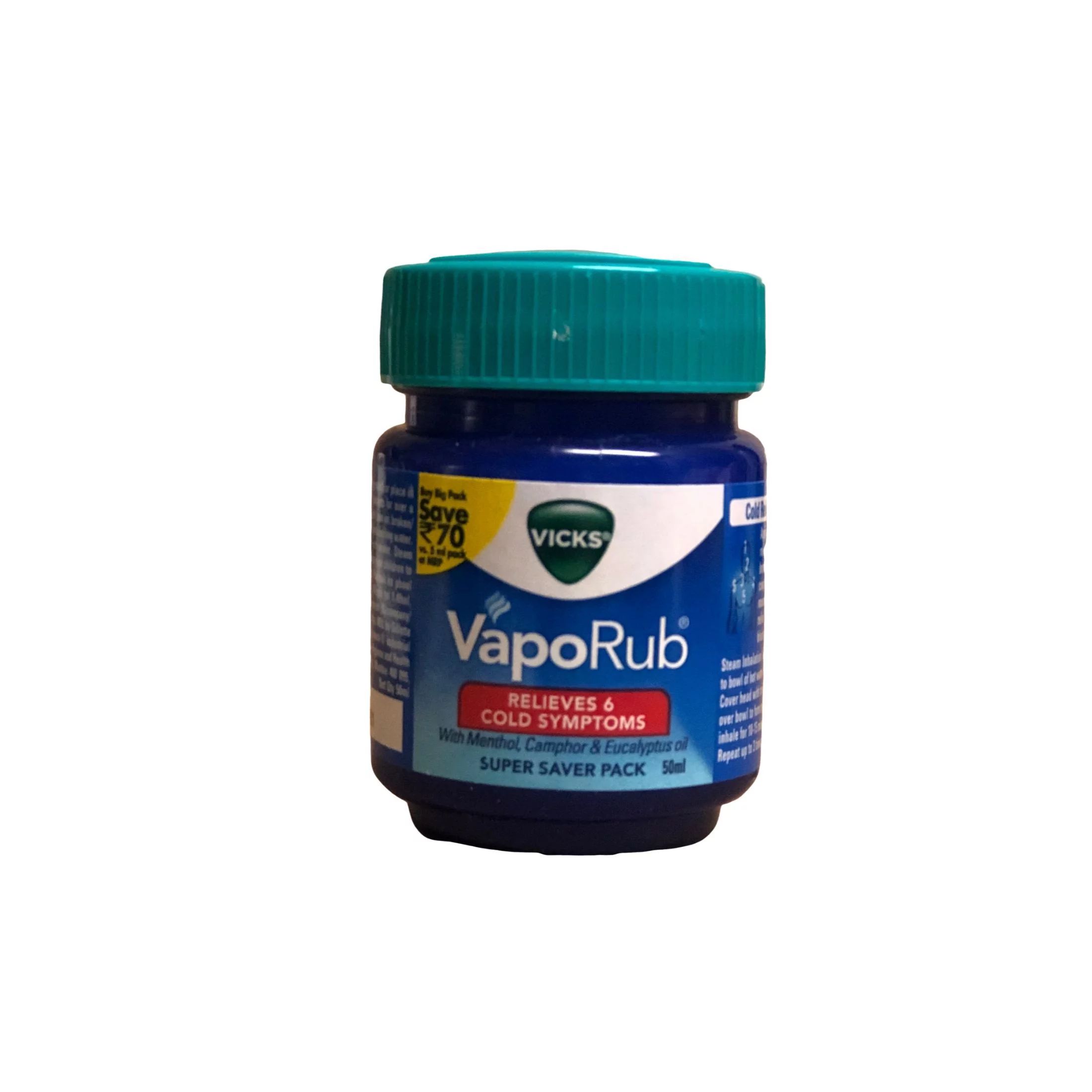 Vicks VapoRub Relieves 6 Cold Symptoms 50ml (1.69 oz) - Walmart.com | Walmart (US)
