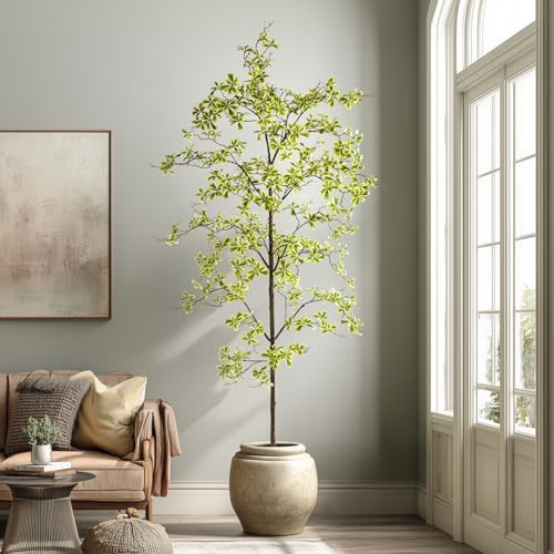 Bailikang 8FT Artificial Black Olive Tree Artificial Olive Plants, Tall Faux Olive Tree Faux Silk Plant Fake Plant Ultra-Realistic Silk Leaves & Natural Trunk Indoor Outdoor Use | Amazon (US)