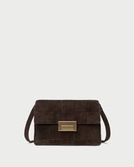 Delphine Brown Suede Shoulder Bag | Loeffler Randall