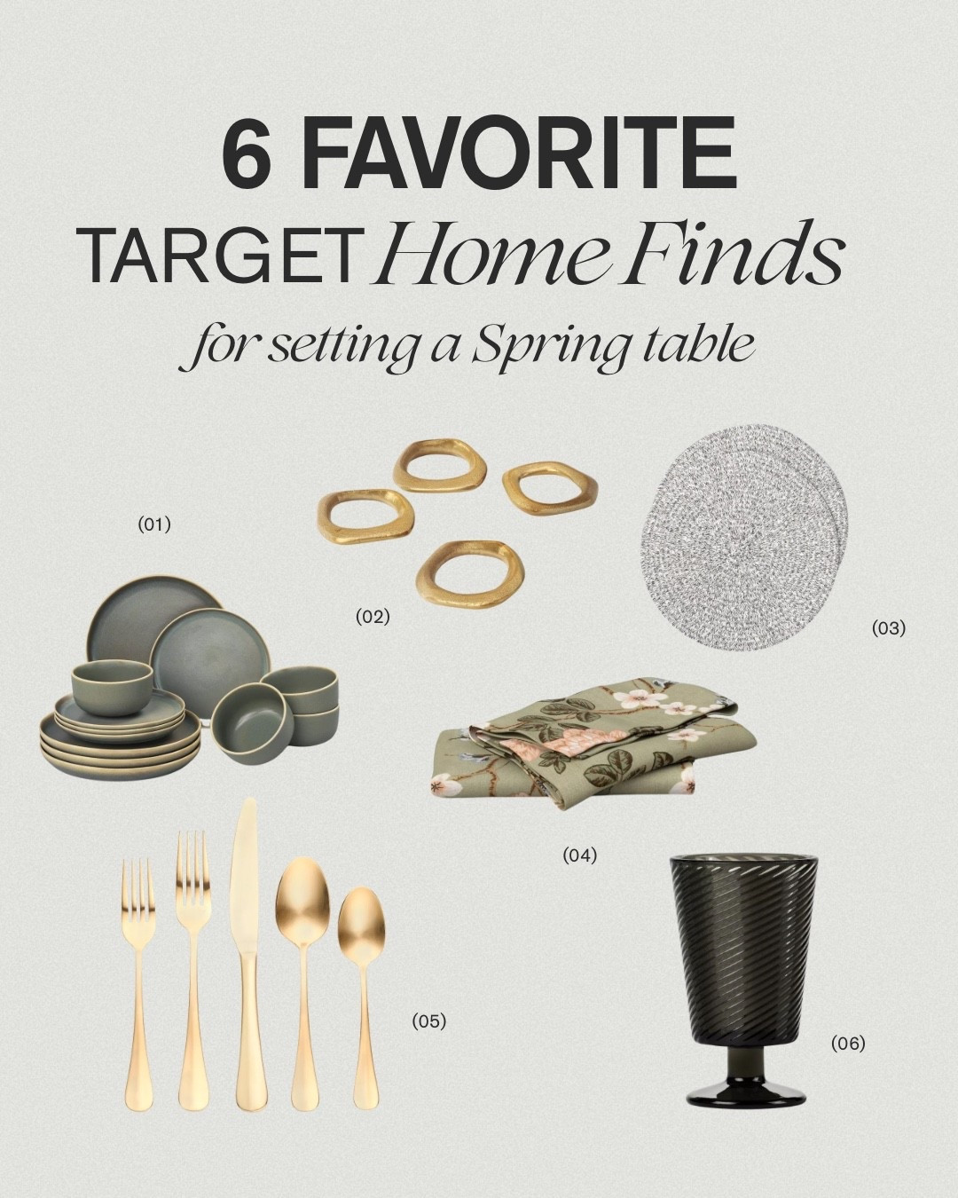 It’s beginning to feel like Spring. Shop Target to set a Spring table  

#LTKSeasonal #LTKSpringSale #LTKHome