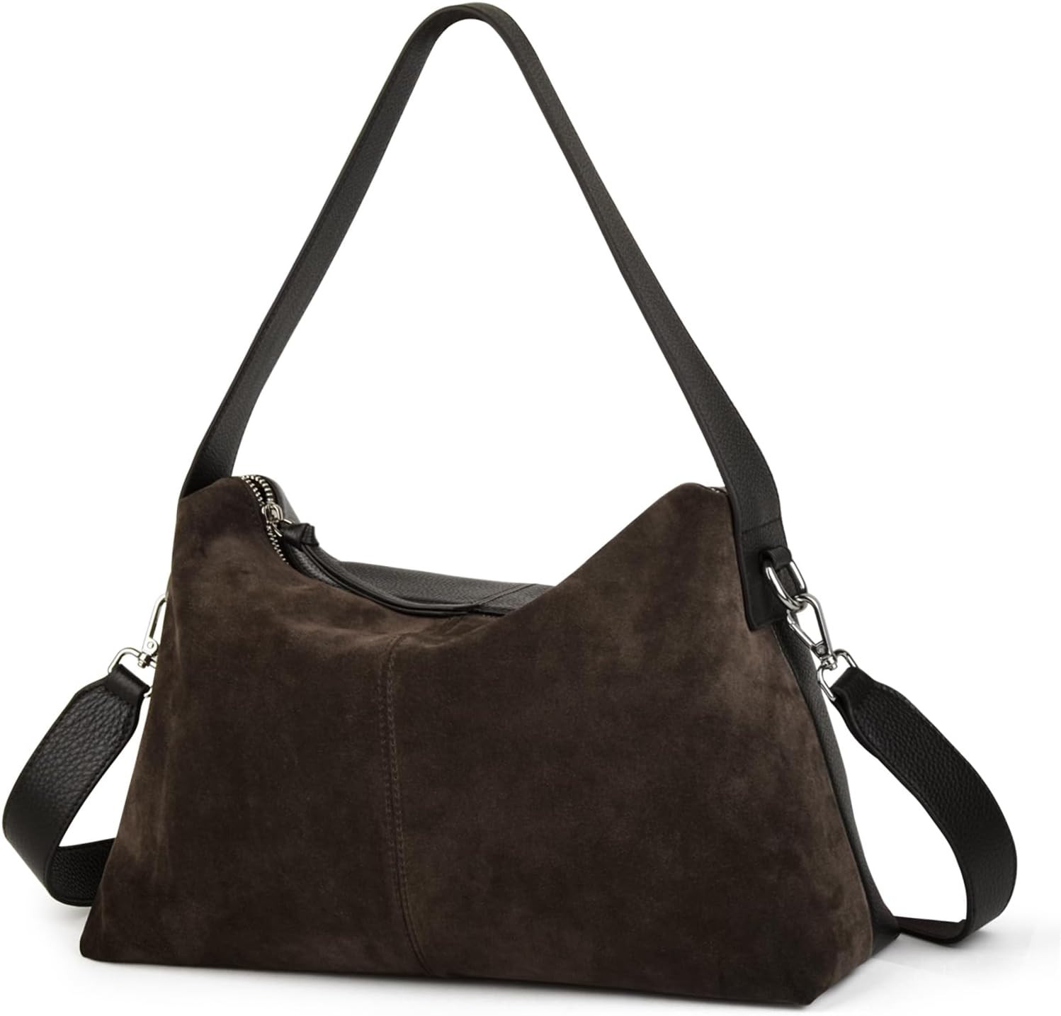 DONNAIN Full Grained Leather and High Mercerized Cow Suede Crossbody Bags | Amazon (US)
