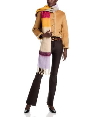 AQUA Lulla Color Block Stripe Scarf  | Bloomingdale's Jewelry & Accessories | Bloomingdale's (US)