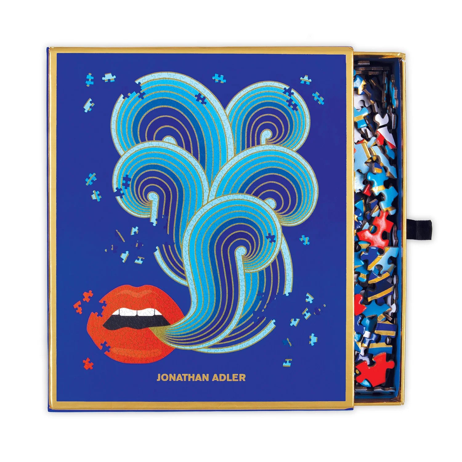 Jonathan Adler 750 Piece Lips Shaped Jigsaw Puzzle | Galison