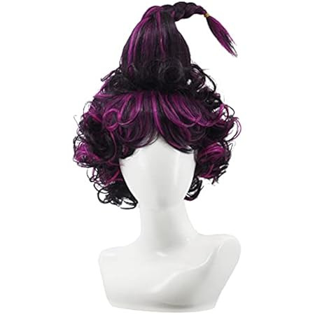 Topcosplay Women's Wig Halloween Costume Cosplay Purple Wigs with Braid | Amazon (US)
