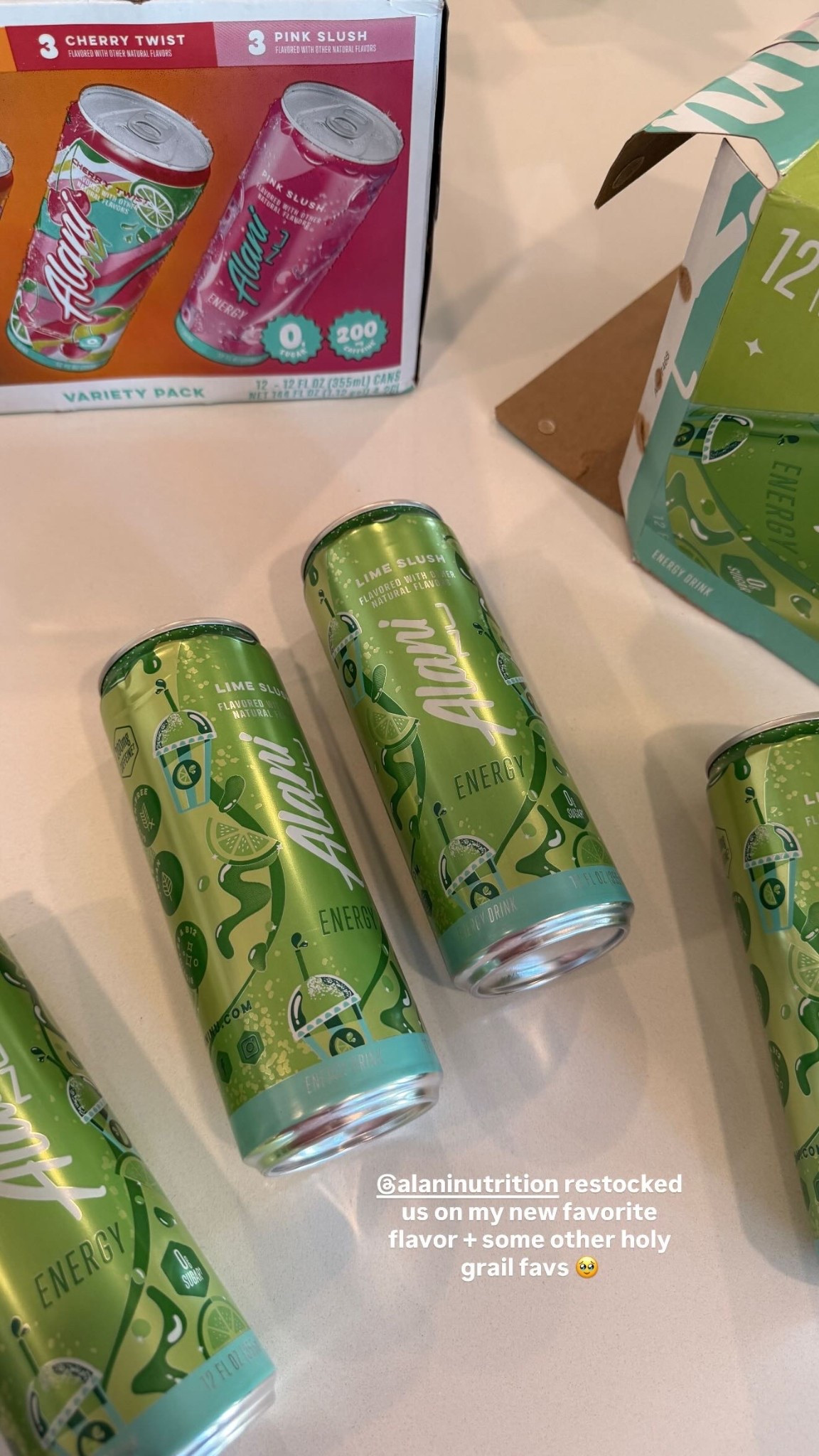 @alaninutrition restocked  us on my new favorite flavor + some other holy grail favs 🥹

Alani, morning routine, energy drink, active, fitness goals, morning favorites, alani energy drink

#LTKfitnessgoals #LTKActive