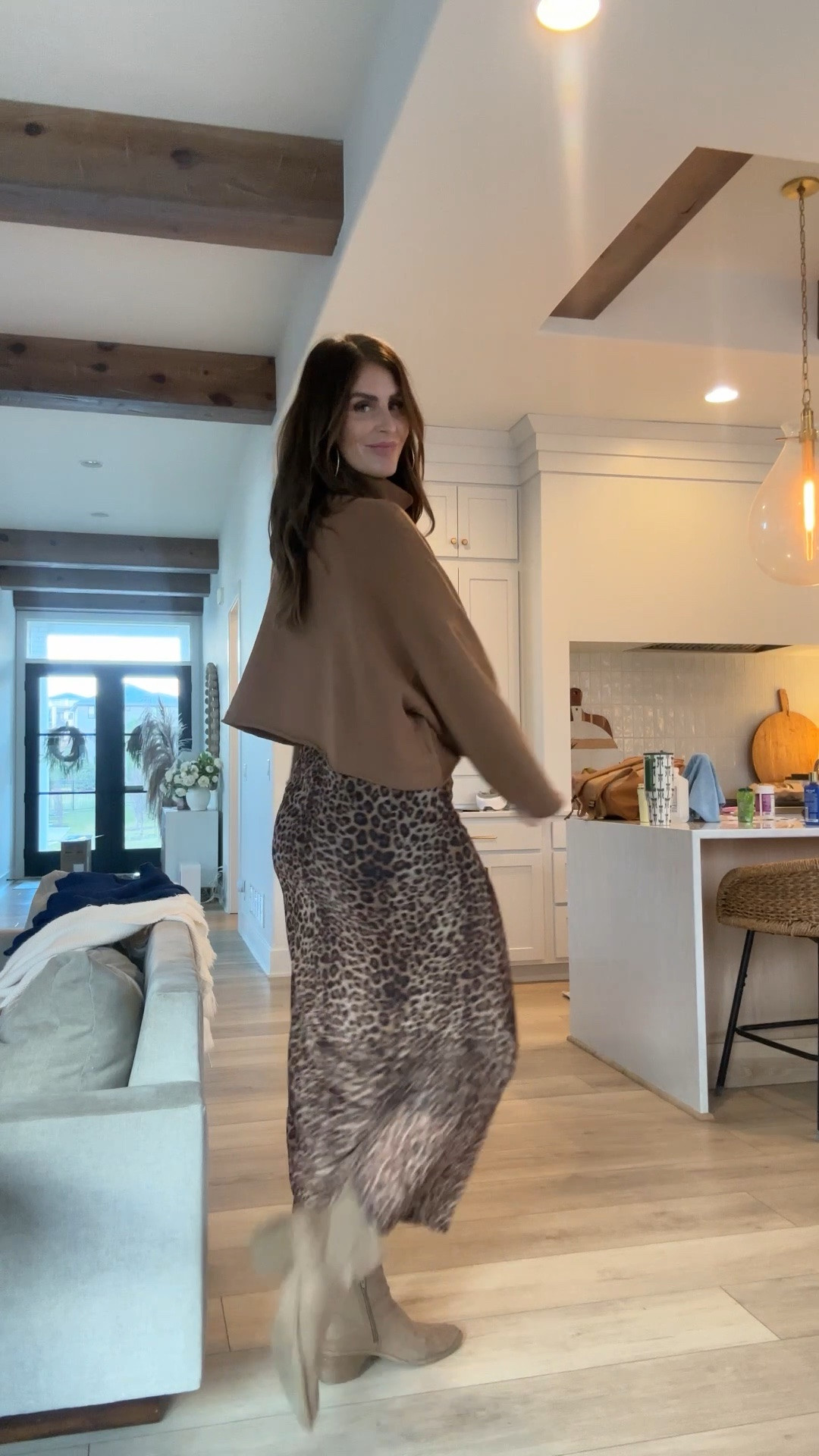 In LOVE with this leopard stretchy skirt 12th tribe sent me. Wearing a large and it fits like a glove #sponsored @12th Tribe 

#LTKFestival #LTKWorkwear #LTKootd