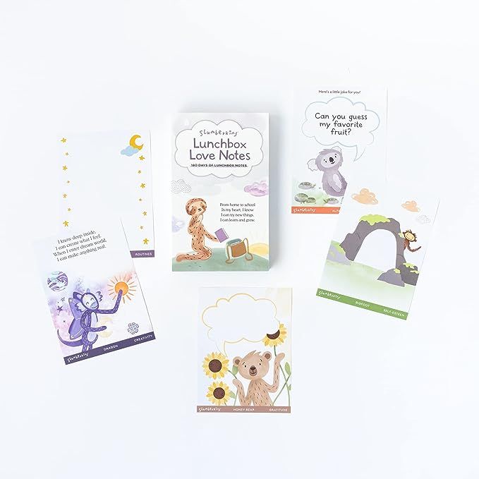 Slumberkins Lunch Box Notes For Kids - 180 Pack | Positive Affirmations, Encouragement, & Connect... | Amazon (US)