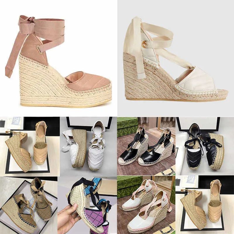 2023 Platform High Heel Sandals Thick Soled Light Rope Woven Cross Belt Fishermans Shoes Luxury W... | DHGate