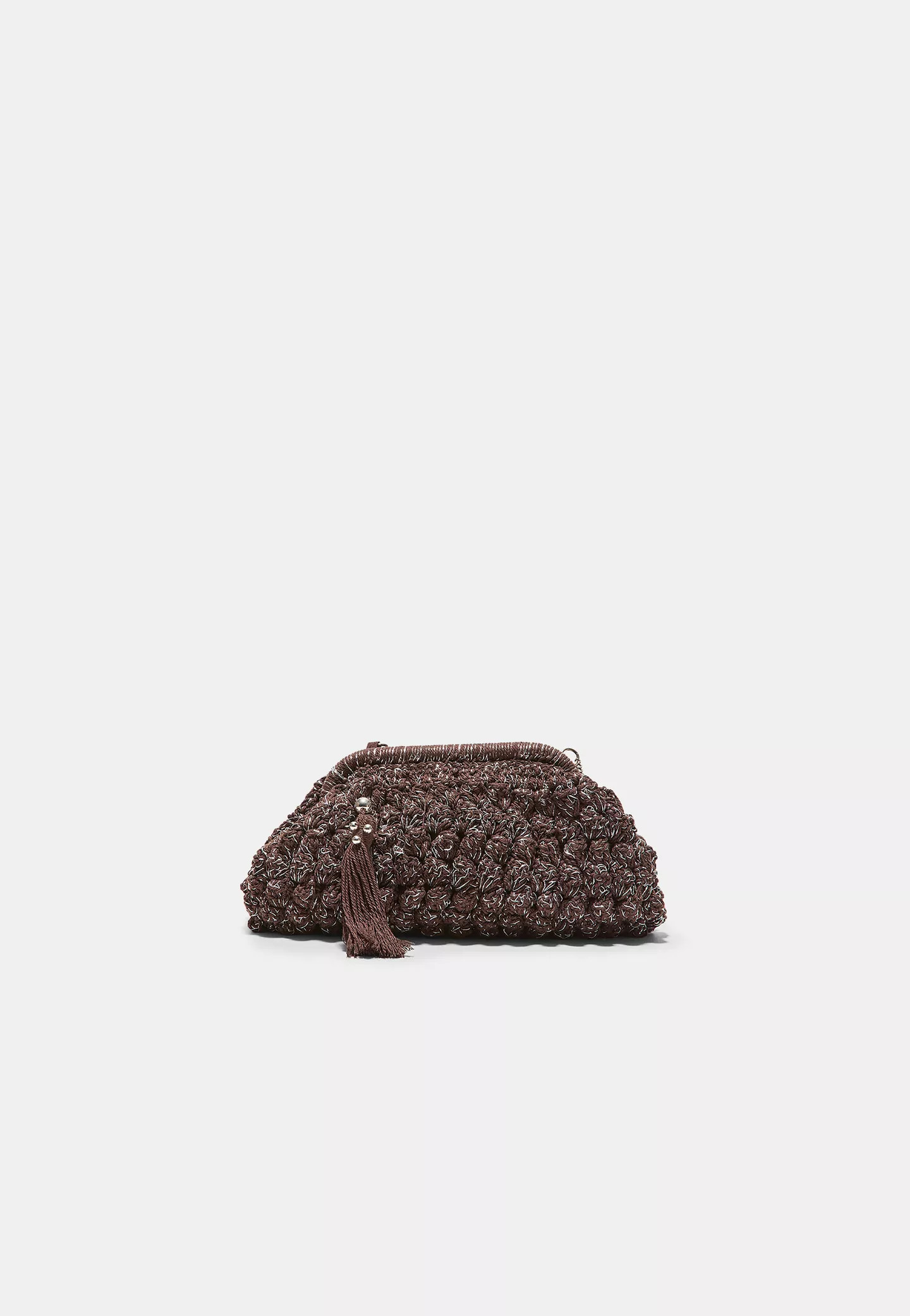 Metallic thread crochet bucket bag - Women's Bags | Stradivarius United Kingdom | Stradivarius (UK)