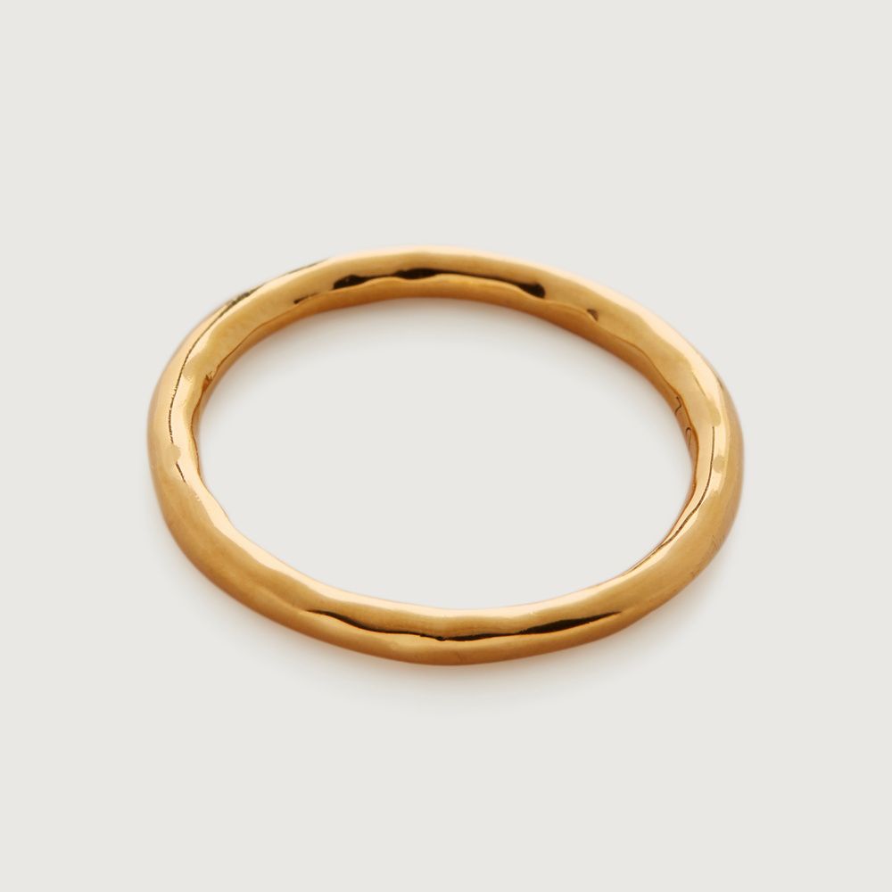 Hammered Ring, Gold Vermeil on Silver | Monica Vinader (Global)