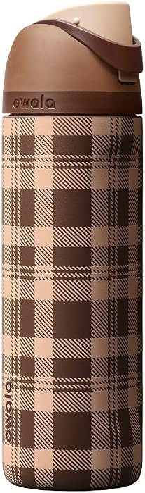 Owala FreeSip Stainless Steel Water Bottle 24 oz Plaid and Simple | Amazon (US)