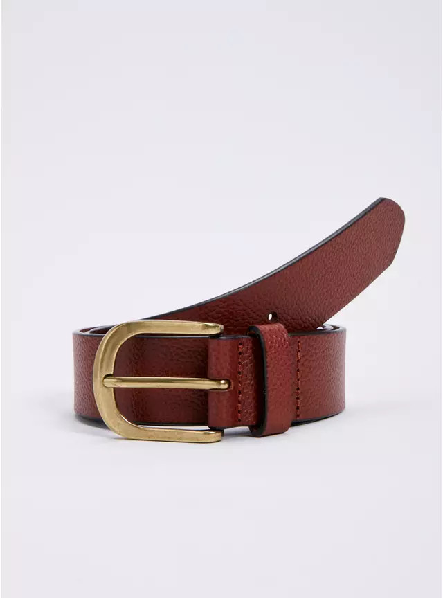 Tan Leather Belt L | Tu Clothing