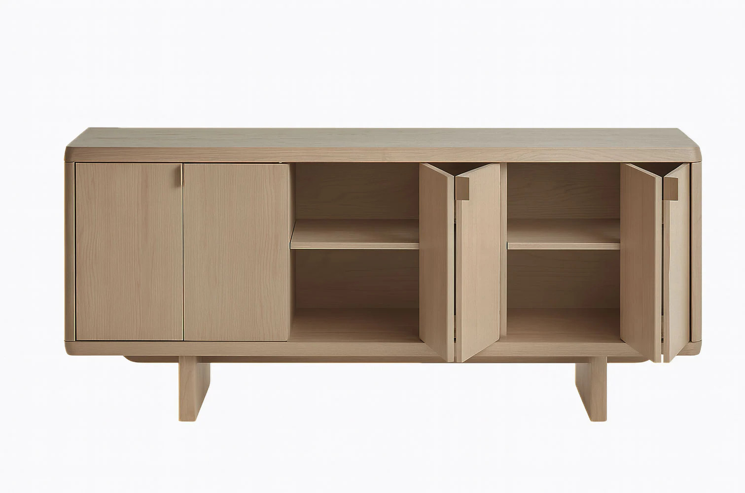 Lowe's Contemporary/Modern Natural Oak Oak Sideboard one_size in Brown | NT-5173-NAT | Lowe's
