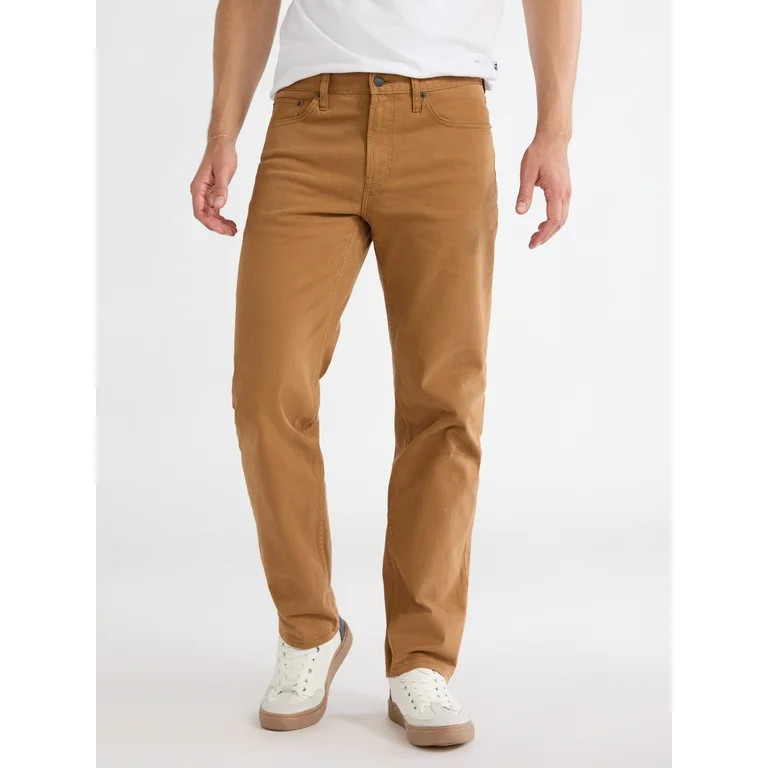 Free Assembly Men’s Mid Rise Modern Straight 5 Pocket Pant, Sizes 29-40 | Walmart (US)