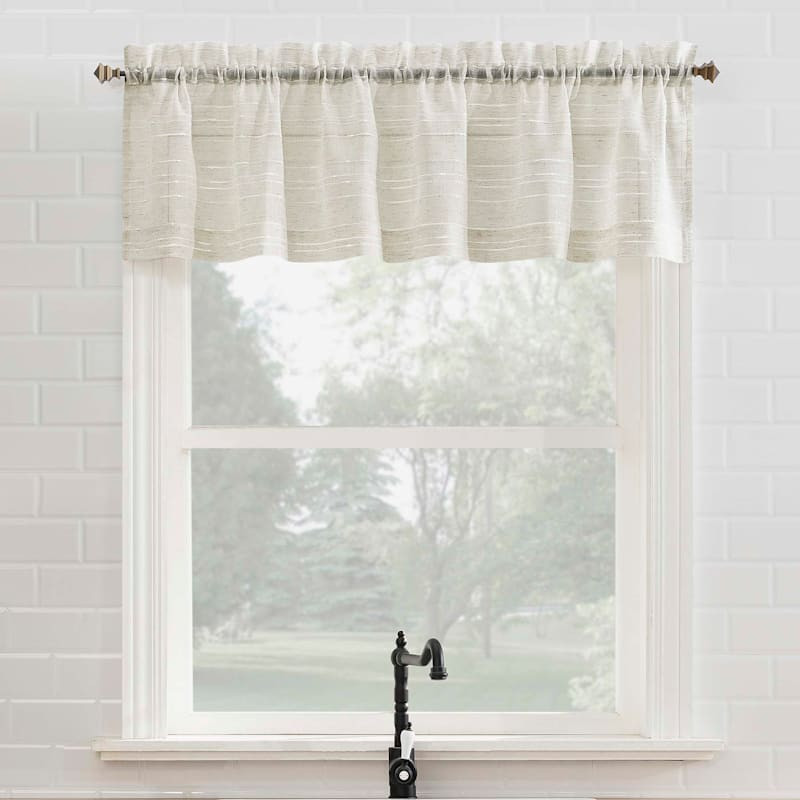 Destin Valance Linen Small Single Curtain Panel, 54" | At Home