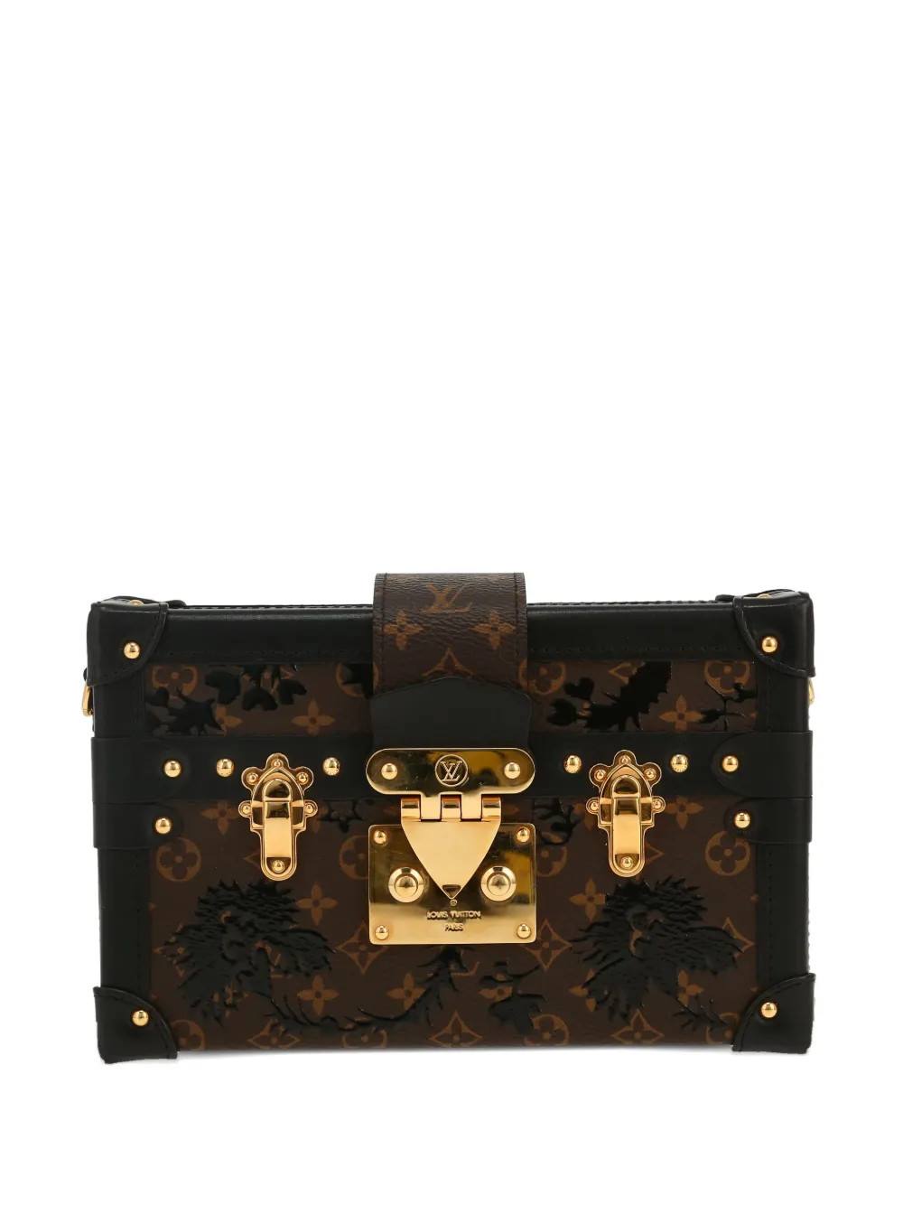 Louis Vuitton Pre-Owned Petite Malle monogram shoulder bag - Brown | Farfetch Global