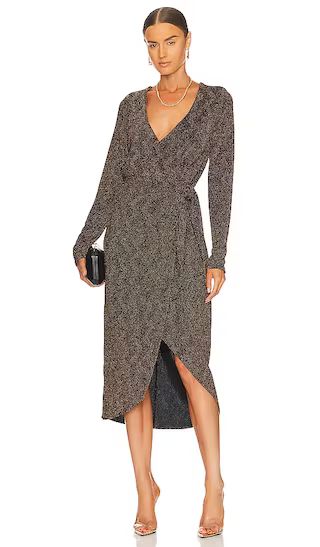 Kimora Wrap Dress in Squiggle Sparkle | Revolve Clothing (Global)