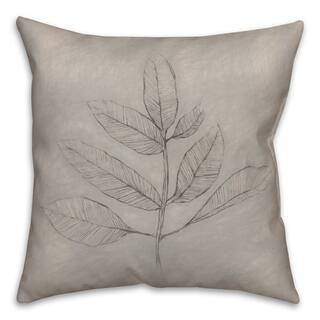 Sketch Fall Leaf Throw Pillow By Designs Direct in White | 18" x 18" | Michaels® | Michaels Stores