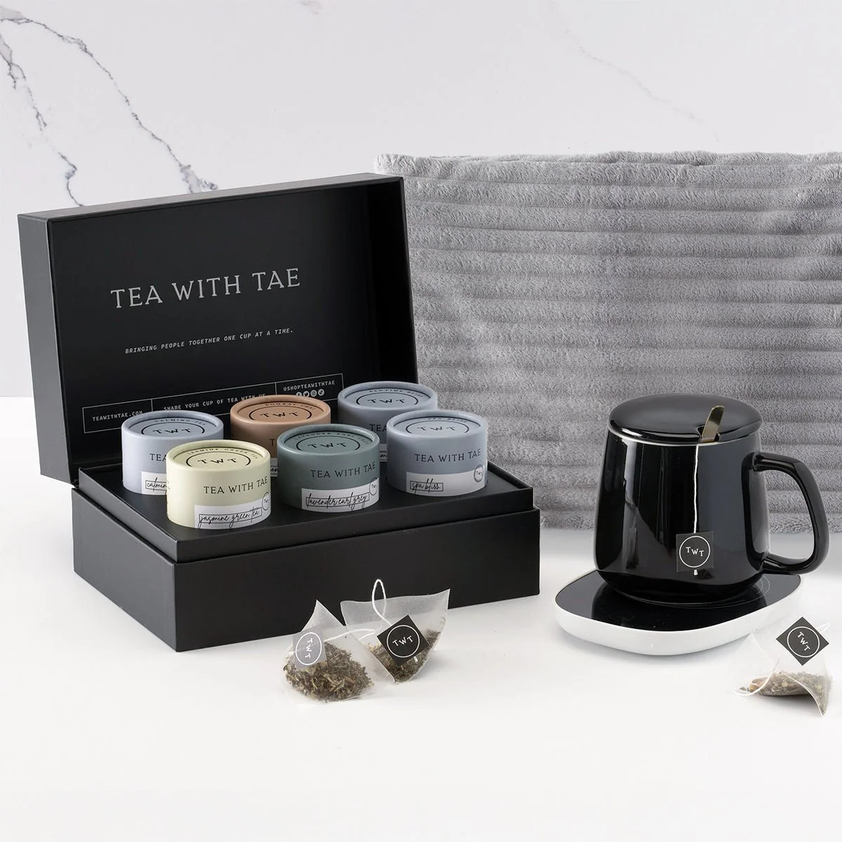 Tevora Luxury Tea Gift Set with Mug Warmer | HomeWetBar.com