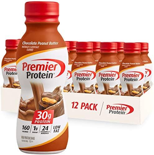 Premier Protein Shake, Chocolate Peanut Butter, 30g Protein, 1g Sugar, 24 Vitamins & Minerals, Nu... | Amazon (US)