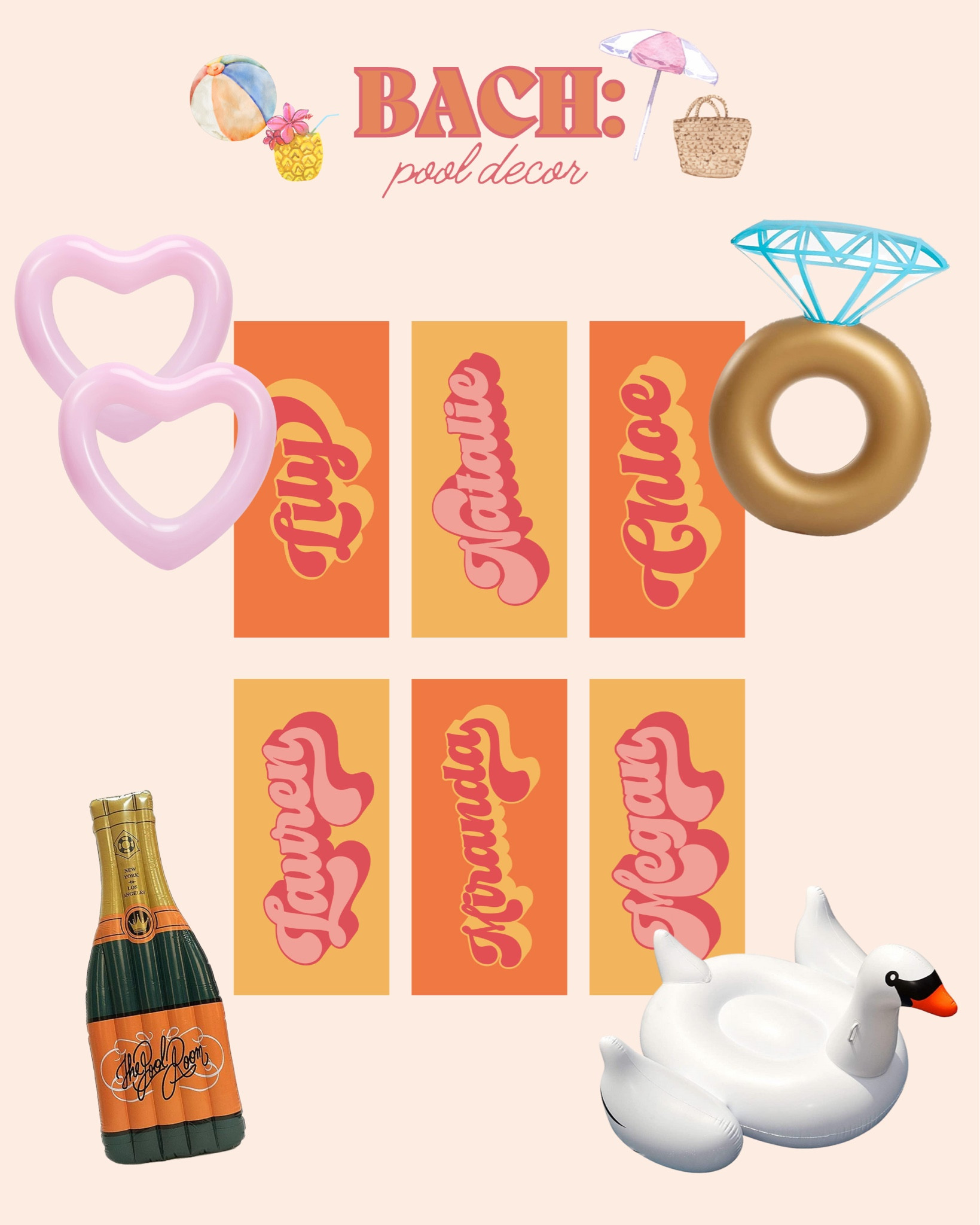 Bachelorette Decor🫶🏼✨ Pool decor🌊⭐️
All my decor is linked here! Etsy for the win!

#LTKwedding #LTKunder100 #LTKparties