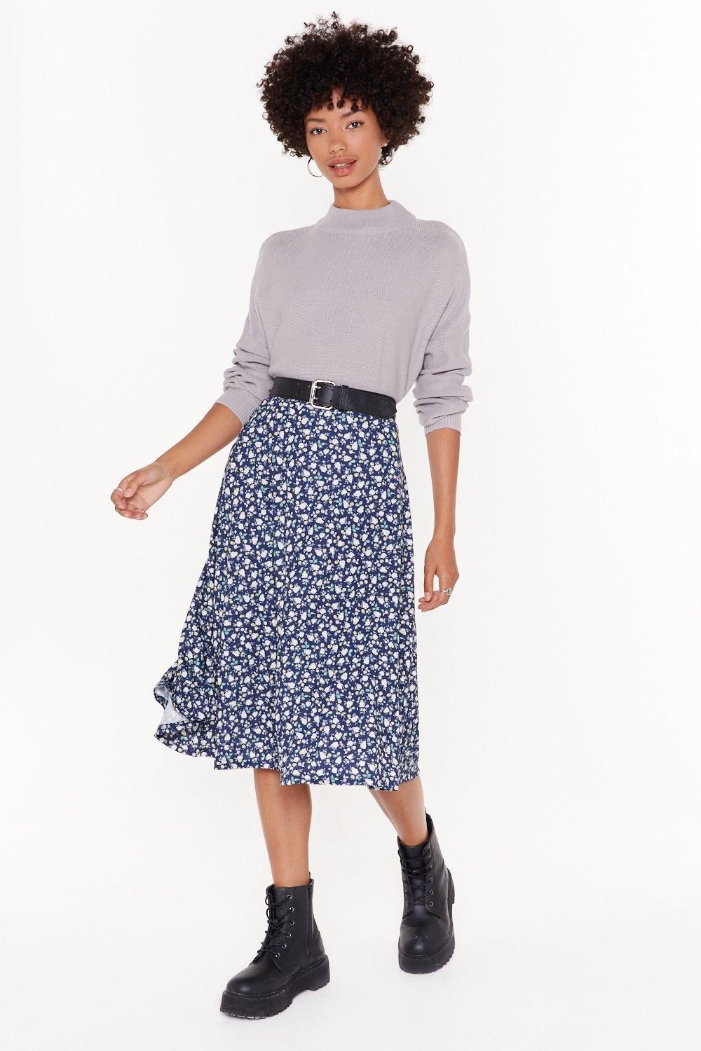 Flower Time is Now Floral Midi Skirt | NastyGal (US & CA)