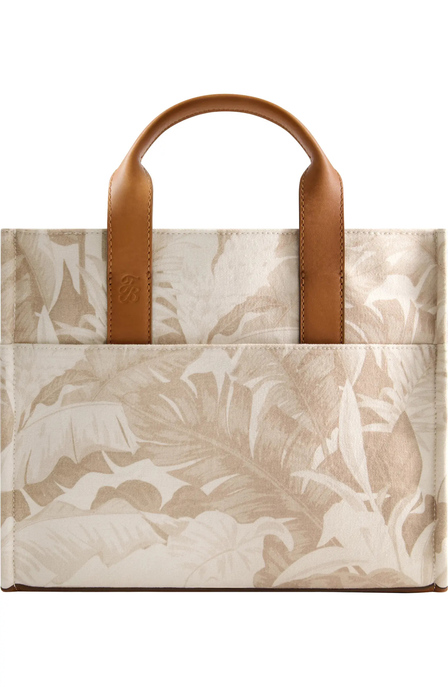 Tommy Bahama Floral Canvas & Leather Trim Tote Bag | Nordstromrack | Nordstrom Rack