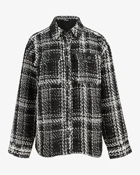 Tweed Shirt Jacket | Express