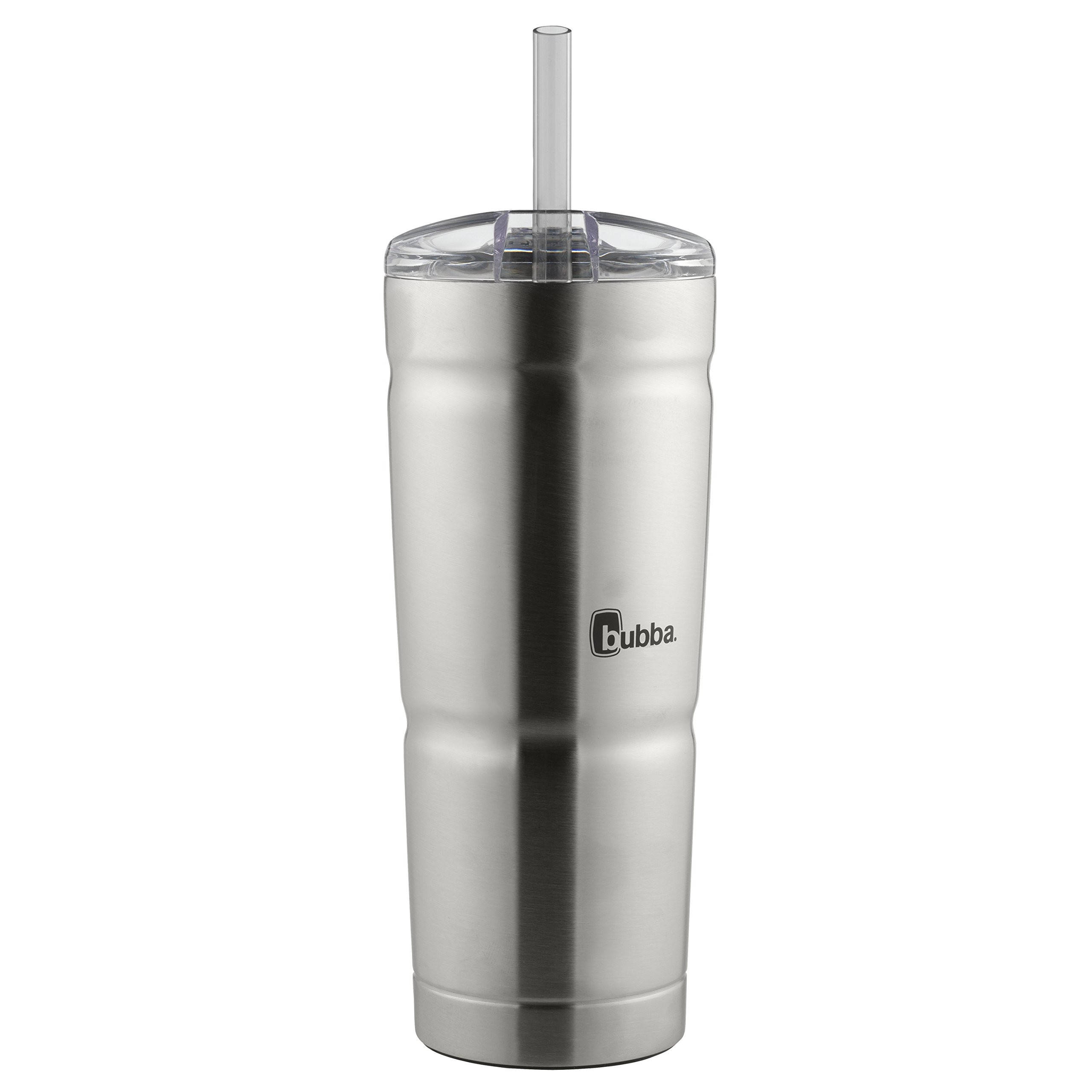 Bubba Envy Stainless Steel Tumbler with Straw, Stainless Steel with Clear Lid, 24oz | Amazon (US)