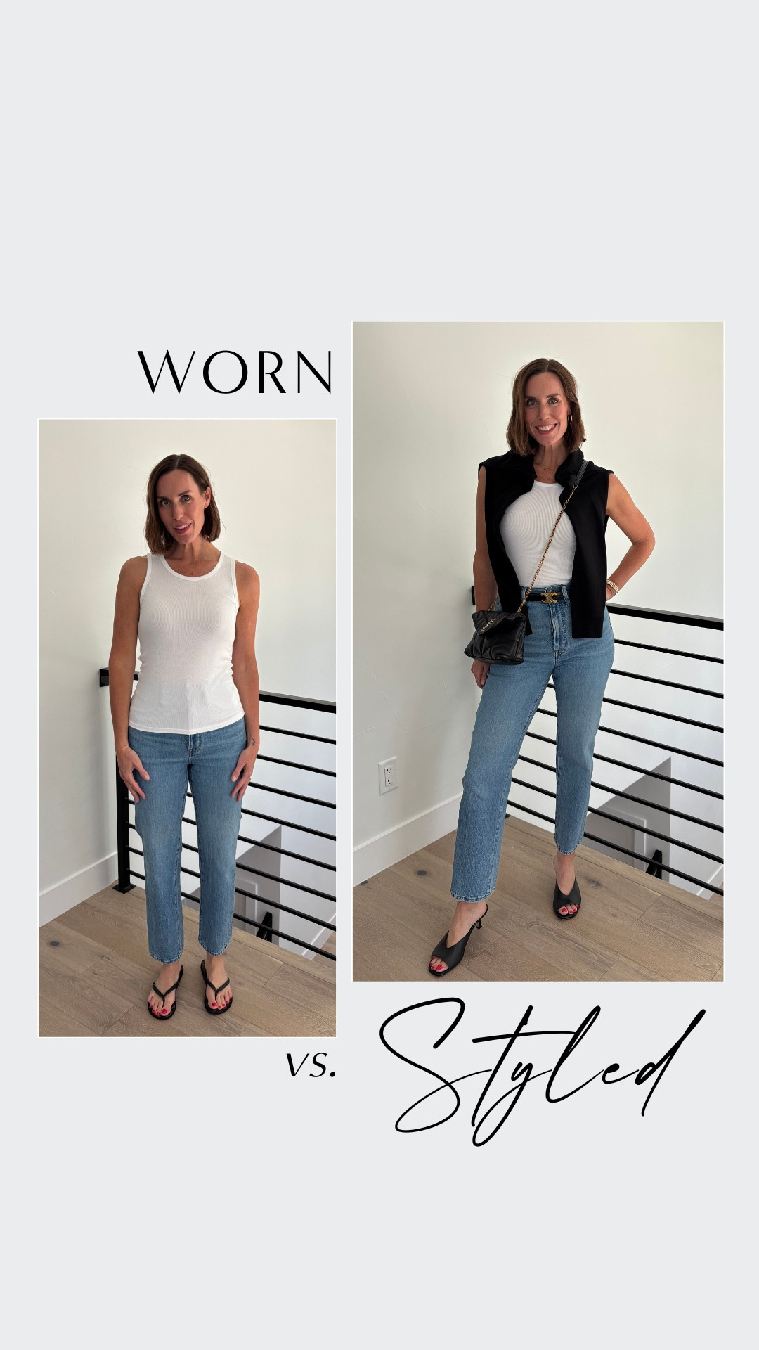 Worn vs… ✨Styled✨

Styling is SO important when it comes to putting together a polished outfit. And it’s not only important for when you have an ‘occasion’ to dress for, but equally important for your day-to-day looks. Every day is an ‘occasion’ in my book ;) 

Start with a great pair of jeans, simple top, and then take it from there: 

Do the tuck, add the ‘third piece’, incorporate those accessories (belt, bag, jewelry). It *will* make all the difference.⚡️

#LTKStyleTip