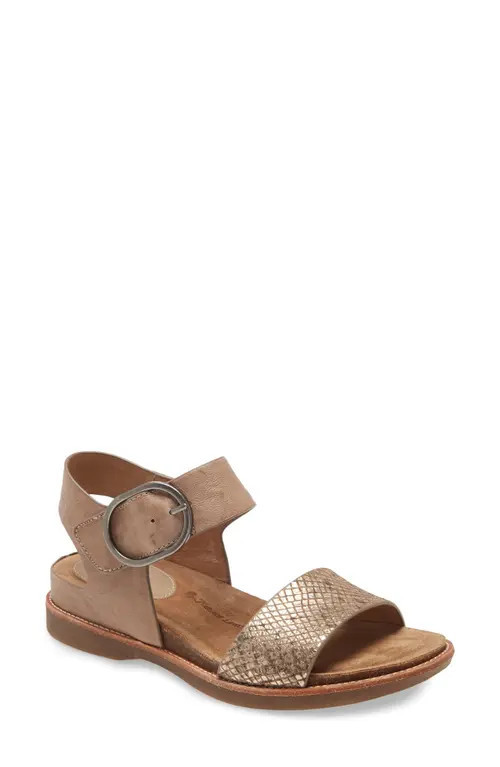 Söfft Bali Sandal in Mist Grey/taupe Gold Leather at Nordstrom, Size 9 | Nordstrom