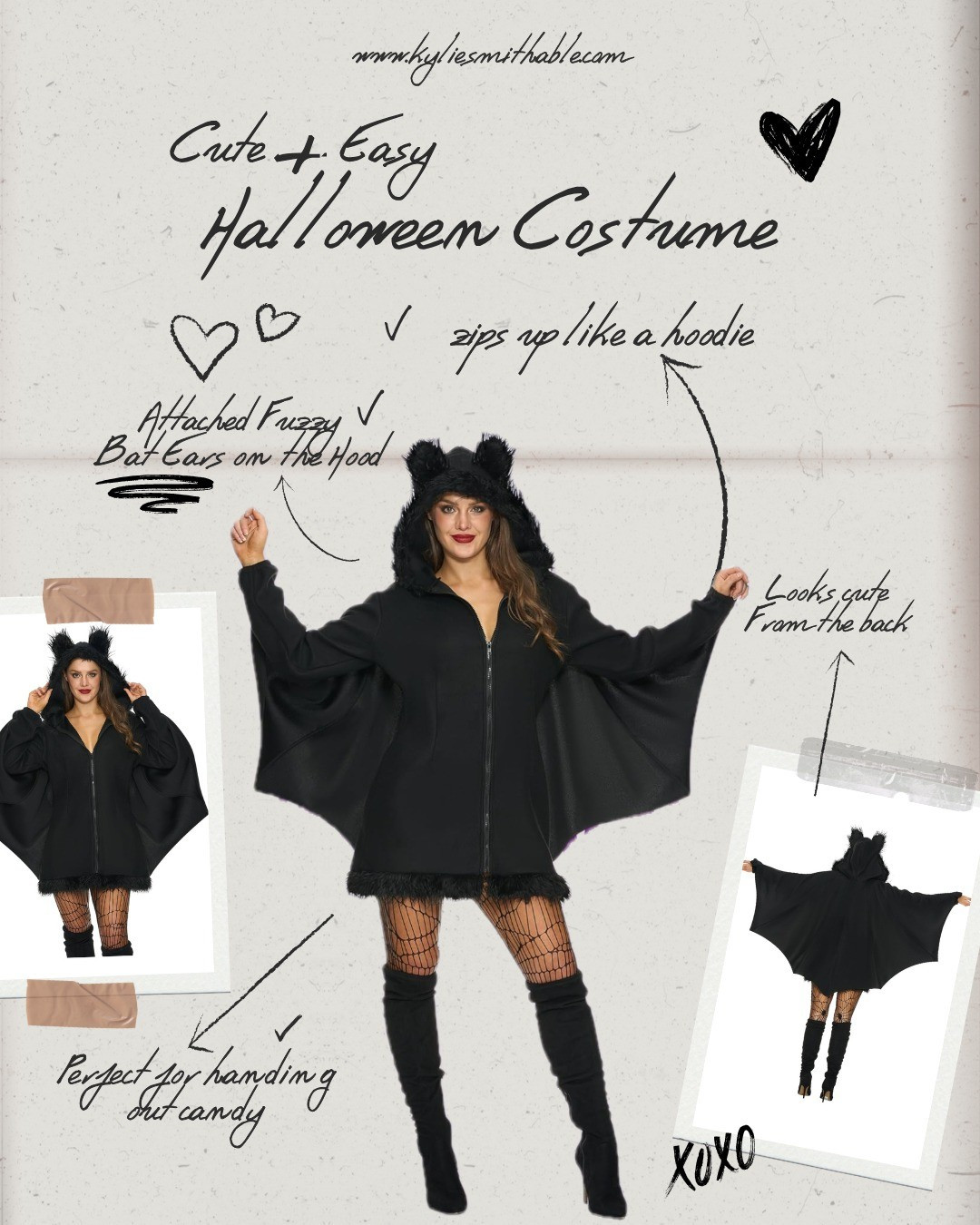 Bat Jacket Costume for Women Includes a Jumpsuit/hoodie with Attached Bat Fuzzy Ears Hood and Bat Wings | Perfect for handing out candy on Halloween 🍬 Great costume for moms! You could wear it with leggings!!!

#LTKcanada #LTKautumn #LTKpartywear