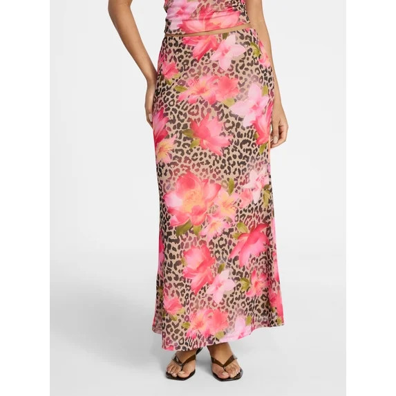 No Boundaries Mesh Maxi Skirt, Women's XXS-XXL | Walmart (US)