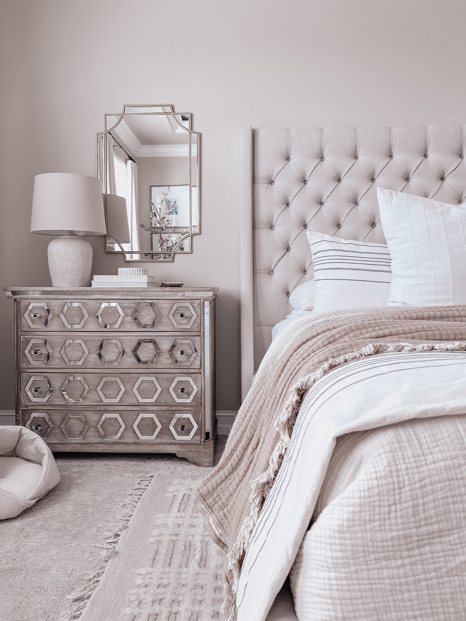 Bedroom decor, Home decor, Bedroom styling, Neutral home decor. 

#LTKhome