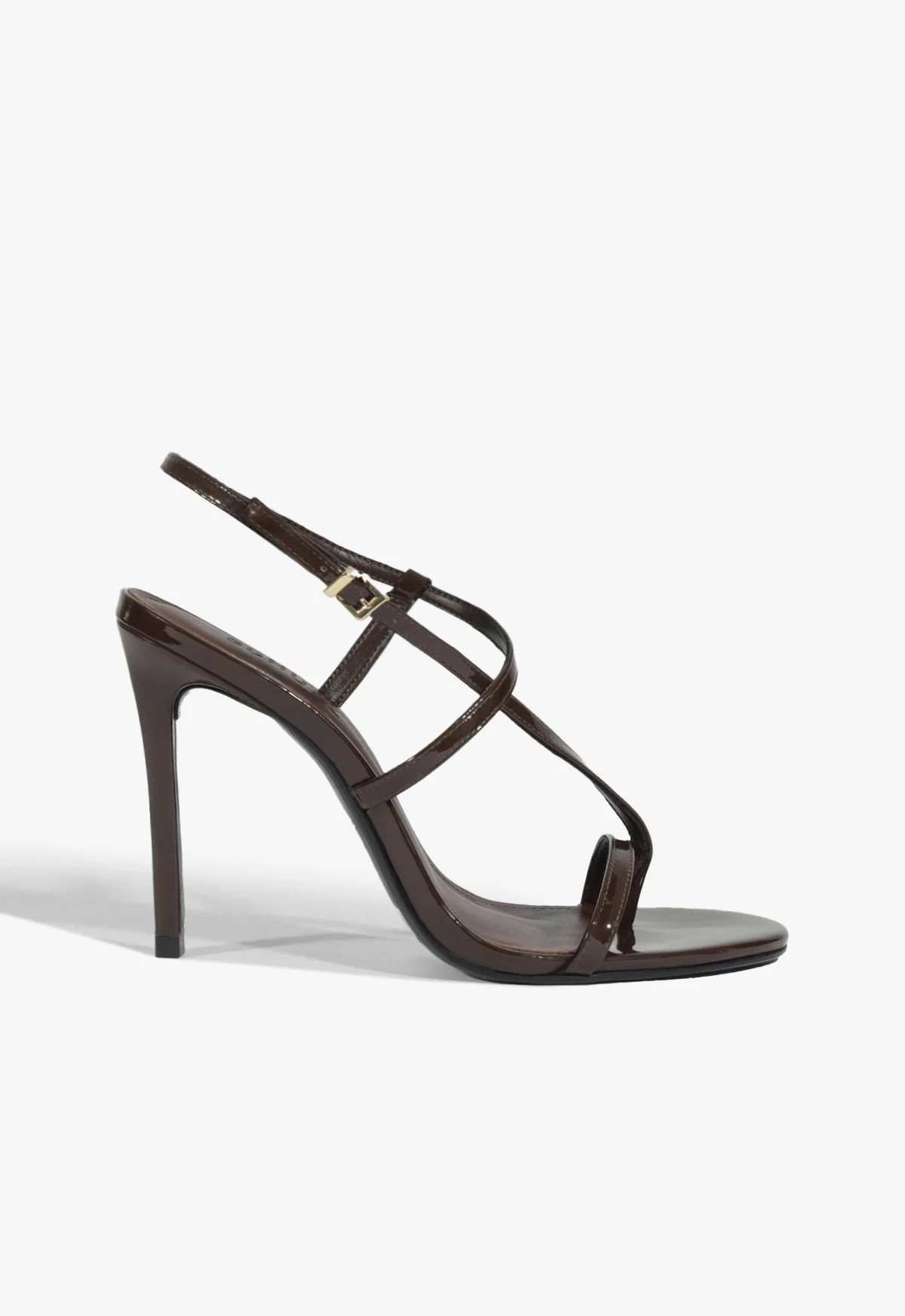 Azure Brown High Stiletto Heel Sandal | Schutz (US)