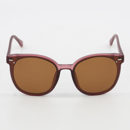 Burgundy OL566 Oversized Sunglasses | TK Maxx