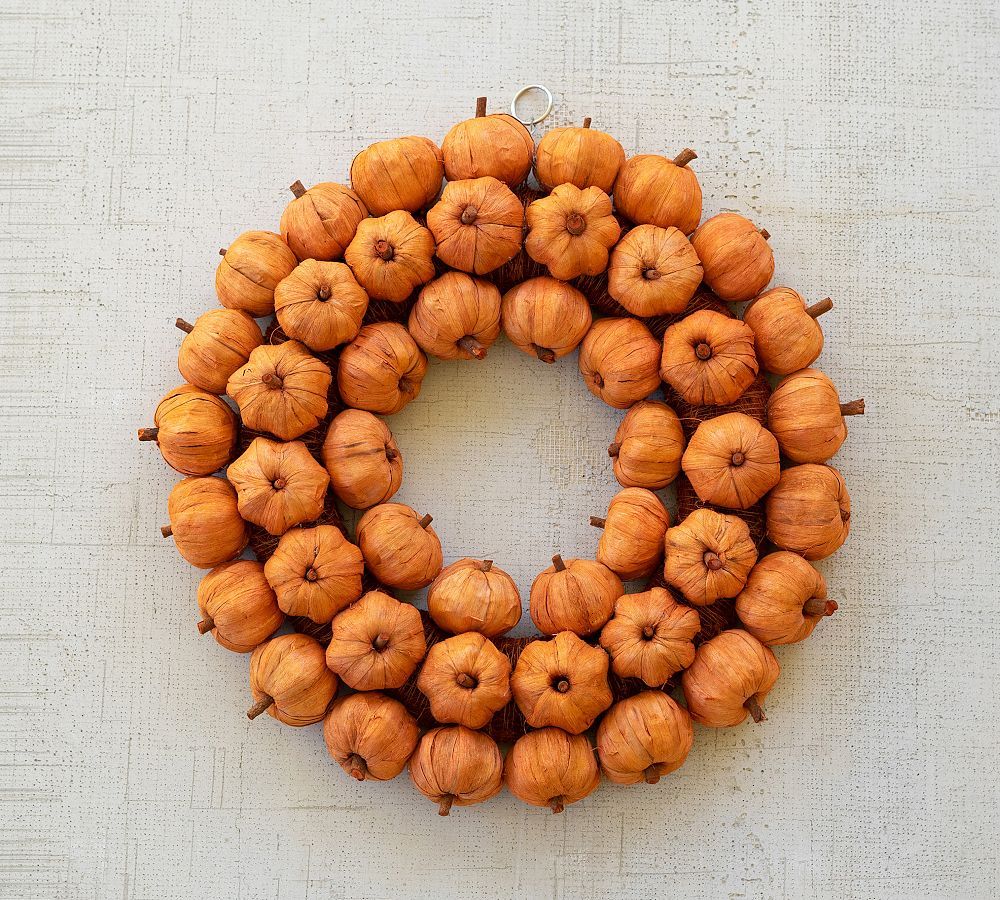 Faux Pumpkin Wreath | Pottery Barn (US)
